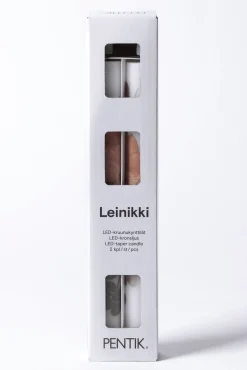 Leinikki Led-Kruunukynttilä 2 kpl/pkt