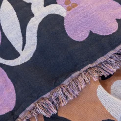 Ruusumalva Torkkupeitto Jacquard